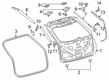 Lincoln MKX Liftgate Lift Support Diagram - FA1Z-58406A10-B