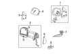 Ford Excursion Mirror Cover Diagram - 4C3Z-17D743-BAA