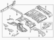 Ford F-350 Super Duty Floor Pan Diagram - BC3Z-2611000-A
