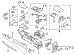 Ford Center Console Base Diagram - GT4Z-58045A76-BA