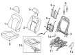 Ford F-150 Lightning Seat Covers Diagram - NL3Z-1564417-BC