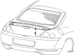 Mercury Cougar Spoiler Diagram - F8RZ-6344210-AA