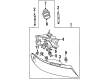 Lincoln Continental Headlight Diagram - YF3Z-13008-BB