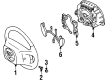 Ford Crown Victoria Steering Wheel Diagram - XW7Z-3600-BBE