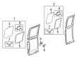 Ford E-150 Door Hinge Diagram - F2UZ-15262B00-D