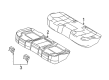 Ford Police Interceptor Sedan Seat Covers Diagram - DG1Z-5463804-RA