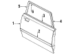 Lincoln Town Car Door Moldings Diagram - EOVY5420555A