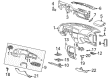 Ford Taurus Steering Column Cover Diagram - 2F1Z-5404459-AAD