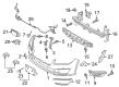 Lincoln MKZ Bumper Cover Diagram - HP5Z-17D957-SBPTM
