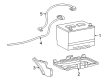 Ford E-350 Econoline Battery Cable Diagram - F5UZ14300F