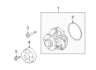 Ford Water Pump Diagram - 4C3Z-8501-AC