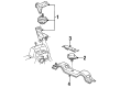 Ford Thunderbird Motor And Transmission Mount Diagram - F4SZ6038C