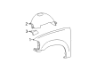Ford F-250 Wheelhouse Diagram - F75Z-16103-AA