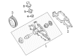 Ford Water Pump Pulley Diagram - F69Z-8509-AA