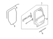 Lincoln Navigator Door Seal Diagram - 6L1Z-78253A10-A