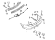 Ford Fusion Bumper Cover Diagram - 8E5Z-17K835-GAPTM