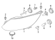 Ford Focus Headlight Diagram - BM5Z-13008-H