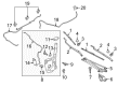 Lincoln Continental Windshield Washer Fluid Reservoir Diagram - GD9Z-17618-D