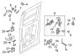 Ford Rear Passenger Door Handle Latch Diagram - EK4Z-61264A00-V