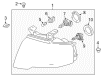 Ford Headlight Diagram - FL1Z-13008-G