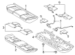 Lincoln Continental Seat Covers Diagram - GD9Z-5463804-VB
