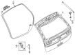 Lincoln MKX Liftgate Lift Support Diagram - 7A1Z-78406A10-B