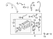 Ford Explorer PCV Valve Hose Diagram - 9L3Z-6A664-B