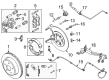 Ford Parking Brake Shoes Diagram - 6W1Z-2N712-A