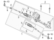 Ford SSV Plug-In Hybrid Rack And Pinion Diagram - KG9Z-3504-F