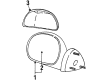 Lincoln Blackwood Car Mirror Diagram - F85Z-17K707-AB