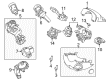 Ford C-Max Ignition Lock Assembly Diagram - AM5Z-11582-C