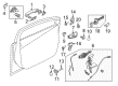 Ford Focus Exterior Door Handle Diagram - F1EZ-9922666-AD
