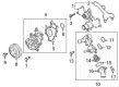Ford Transit-150 Water Pump Diagram - LK4Z-8501-B