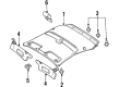 Ford Escort Sun Visor Diagram - F8CZ5404105DAG