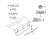 Mercury Sable Emblem Diagram - 1L2Z-7842528-RA