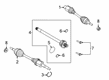 Ford Escape Axle Shaft Diagram - LX6Z-3B436-B