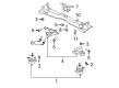 Ford Engine Mount Diagram - 6R3Z-6038-A
