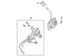 Ford Police Interceptor Utility Automatic Transmission Shift Levers Diagram - L1MZ-7A256-C