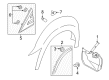 Ford Mud Flaps Diagram - BK3Z-16102-AA