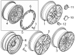 Ford Bronco Spare Wheel Diagram - KB3Z-1015-E