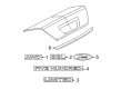 Ford Five Hundred Emblem Diagram - 5G1Z-5442528-A