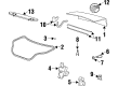 Ford Taurus Trunk Lid Latch Diagram - XF1Z-5443200-BA