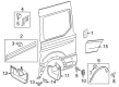Ford Transit-150 Mud Flaps Diagram - EK3Z-16A550-CA