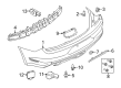 Ford Mustang Bumper Cover Diagram - FR3Z-17K835-AA