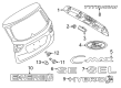 Ford Tailgate Handle Diagram - AM5Z-5843400-AAPTM