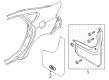 Ford Mud Flaps Diagram - DS7Z-16A550-CA