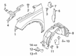 Lincoln Corsair Fender Diagram - LJ7Z-16006-A