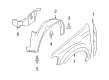 Ford Escape Wheelhouse Diagram - 8L8Z-16103-A
