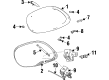 Ford Taurus Liftgate Lift Support Diagram - F6DZ-7442104-A