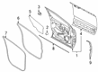 Lincoln MKX Weather Strip Diagram - FA1Z-5820759-B